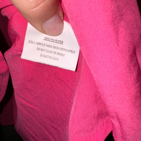 EUC Hello Molly Berry Bie Dress Hot Pink Front Tie Size XS - Picture 6 of 8